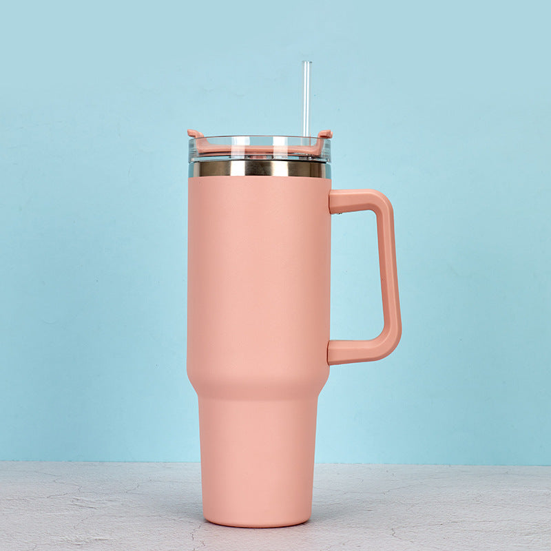 Wholesale 304 stainless steel 40oz ice cup double layer vacuum spray car cup creative outdoor handle cup